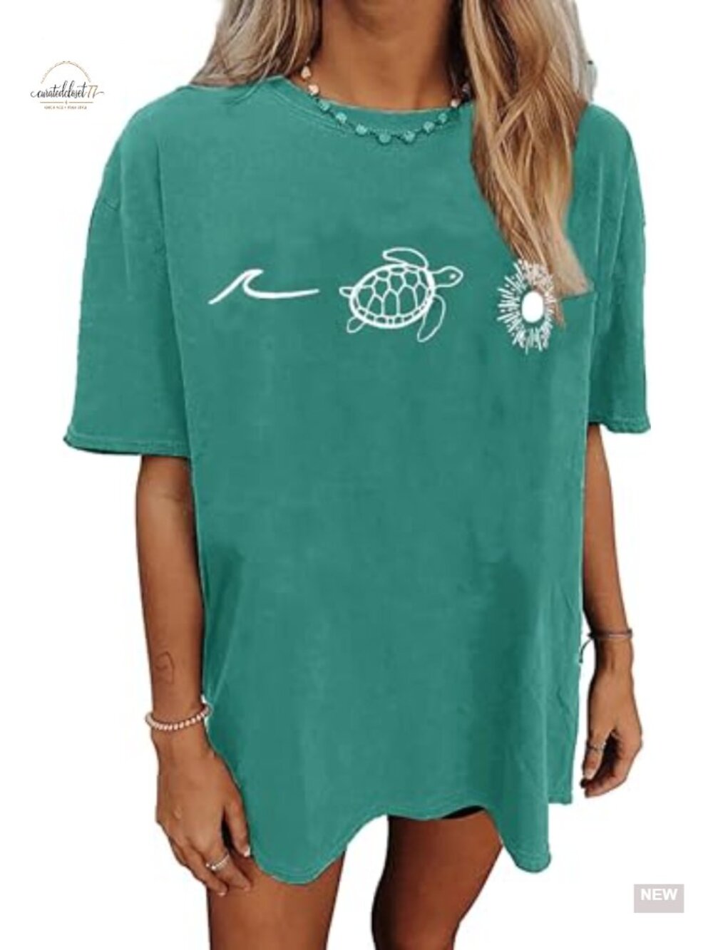 Oversized Flower Graphic Tee Summer Casual Cotton Blend Short Sleeve T-Shirt